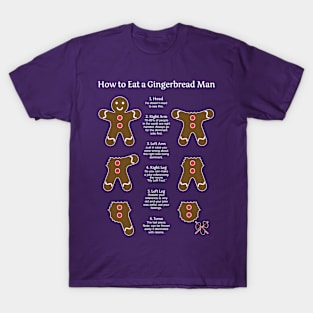 How to Eat a Gingerbread Man 2 T-Shirt